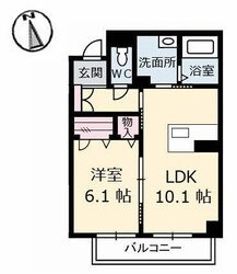 ベレオ南島田の物件間取画像